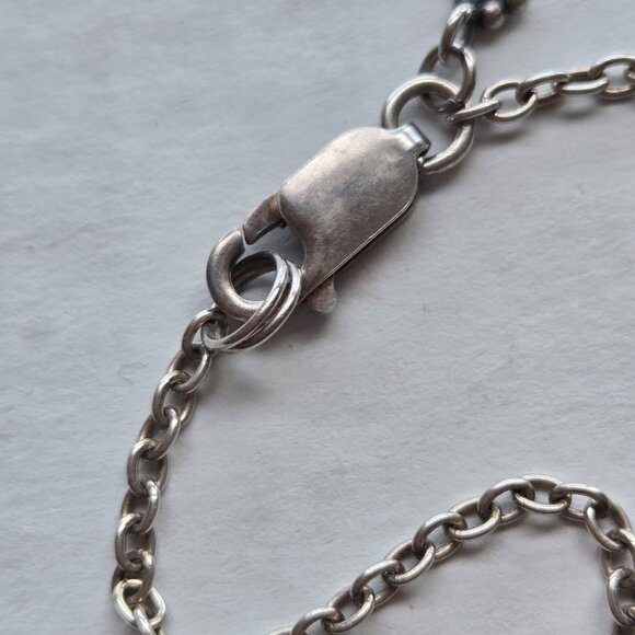 Sterling Silver & Pearl Gemstone Pendant Necklace - Picture 3 of 6